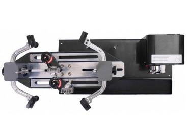 Preview: Penta Premium Stringer 8700 Tisch-Besaitungsmaschine in Draufsicht mit 6-Punkt-Aufspannsystem