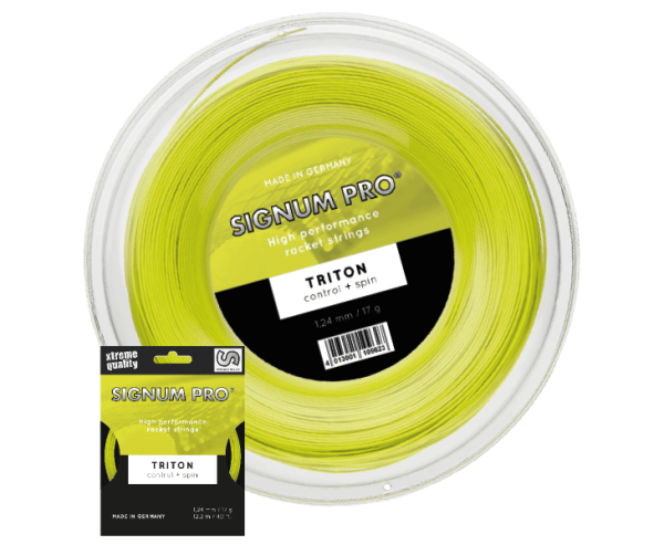 Signum Pro Triton Tennissaite in Lemon als Saiten-Set und 200 m Rolle